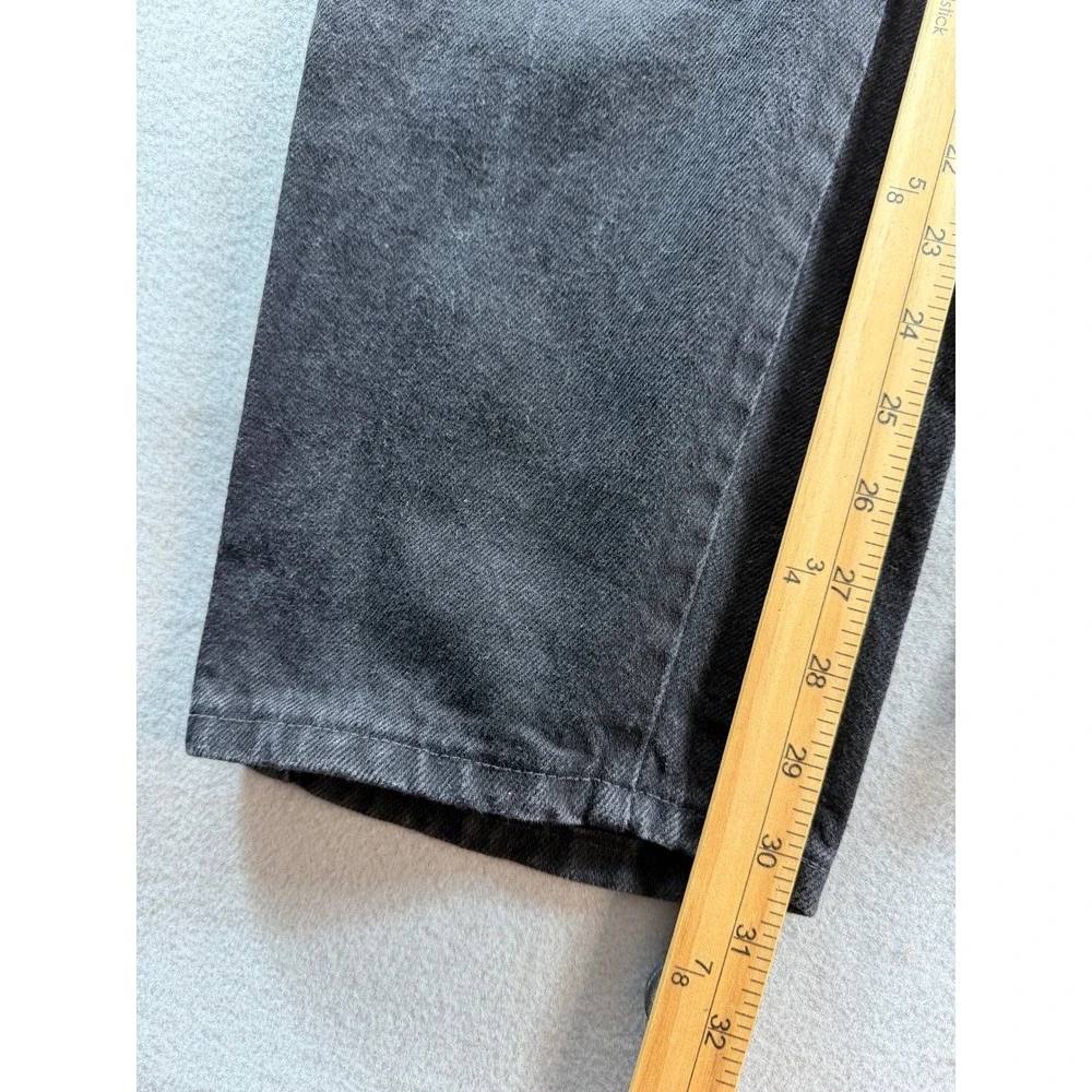 Wrangler Authentic Jeans Mens 36x30 Black Regular Fit Made in USA Cotton